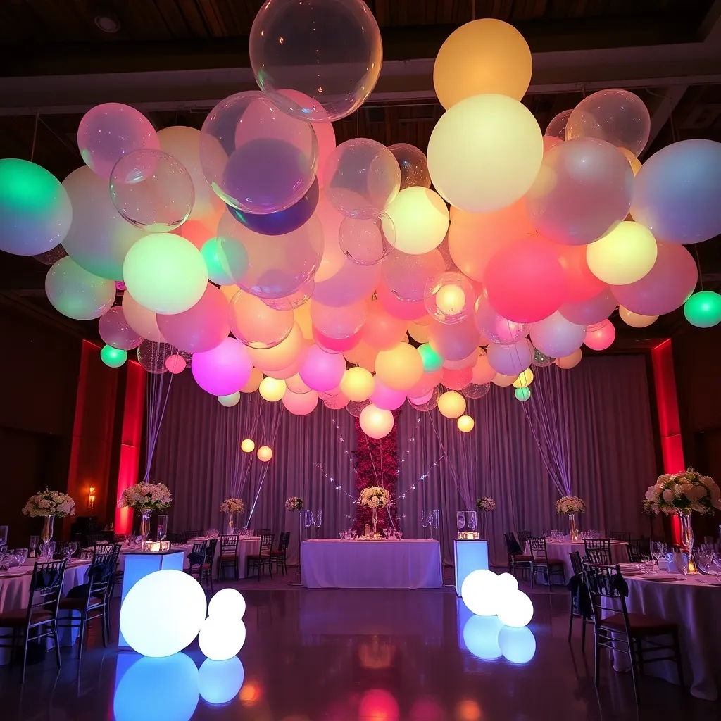 Neon Balloon Decor