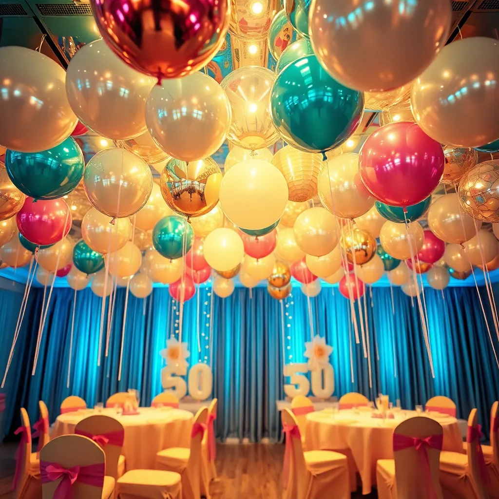 Balloon Pathway – Line up balloons along the floor or entrance like a walkway.