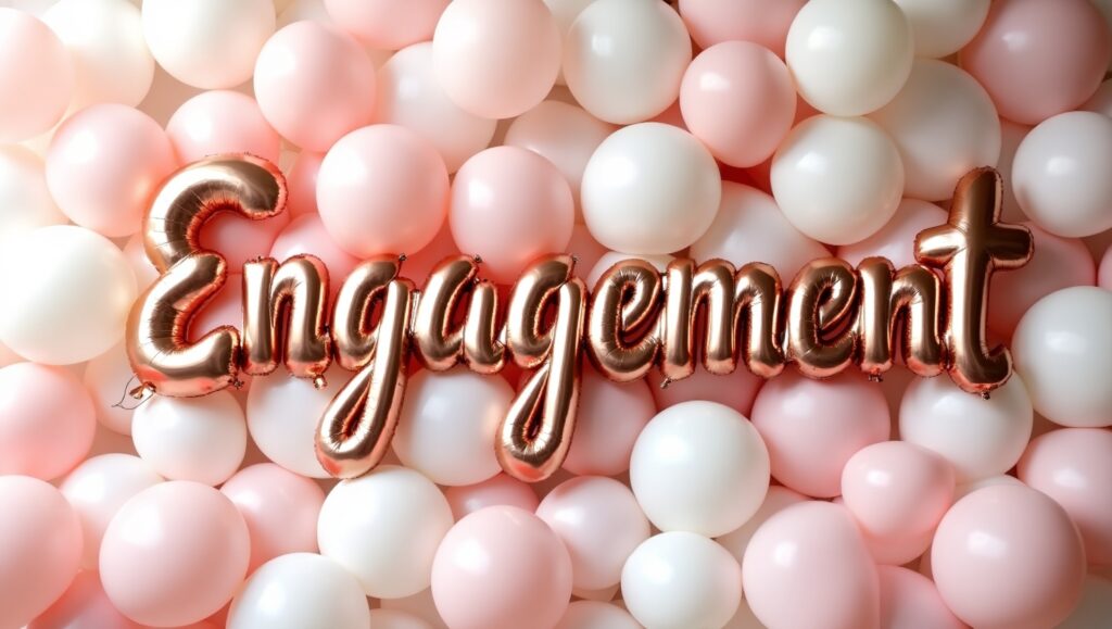 Engagement Balloon Decoration: Celebration with Wow Balloon