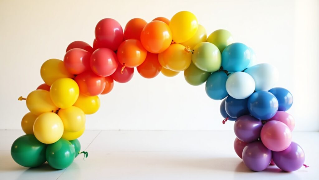 Rainbow Balloon Decoration: The Ultimate Colorful Elegance