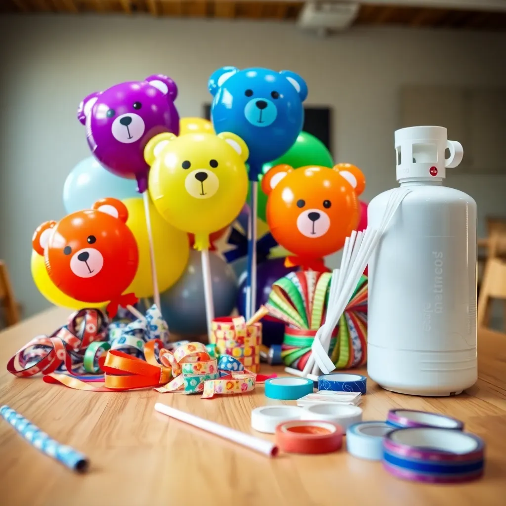 Teddy Bear Balloon Decoration