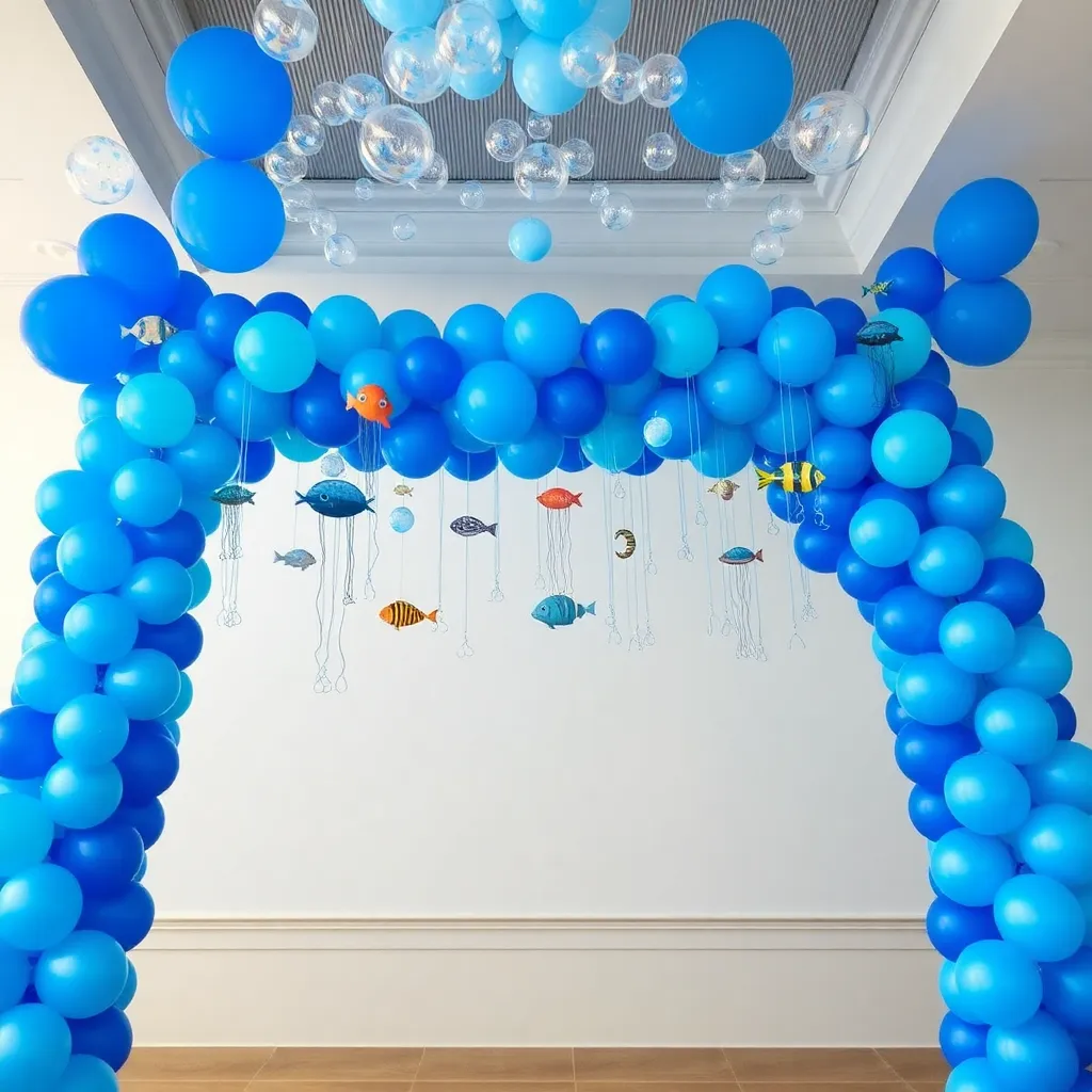 Underwater Theme Balloon Decoration: Dive into Magical Aqua